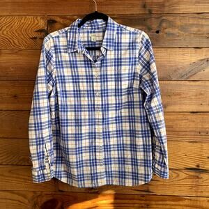 L.L. Bean Scotch Plaid Button Down 100% cotton - Women's Medium